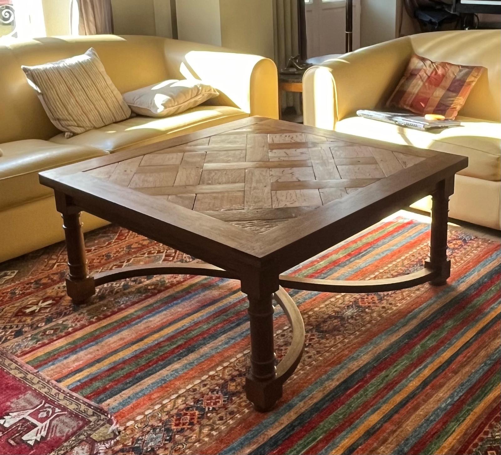 Table basse "parquet Versailles"